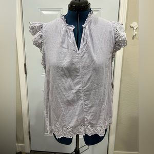 Gap stripe blouse eyelet